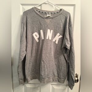 Victoria's Secret Heather Gray PINK Crewneck Sweatshirt
